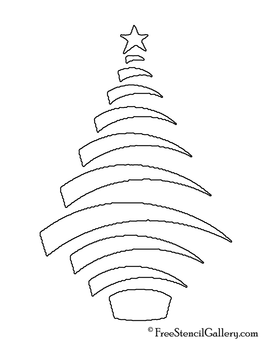 Christmas Tree Stencil 16 Free Stencil Gallery