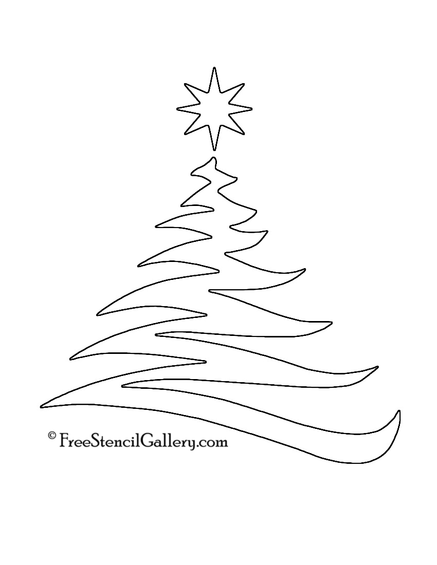 Christmas Tree Stencil 20 Free Stencil Gallery