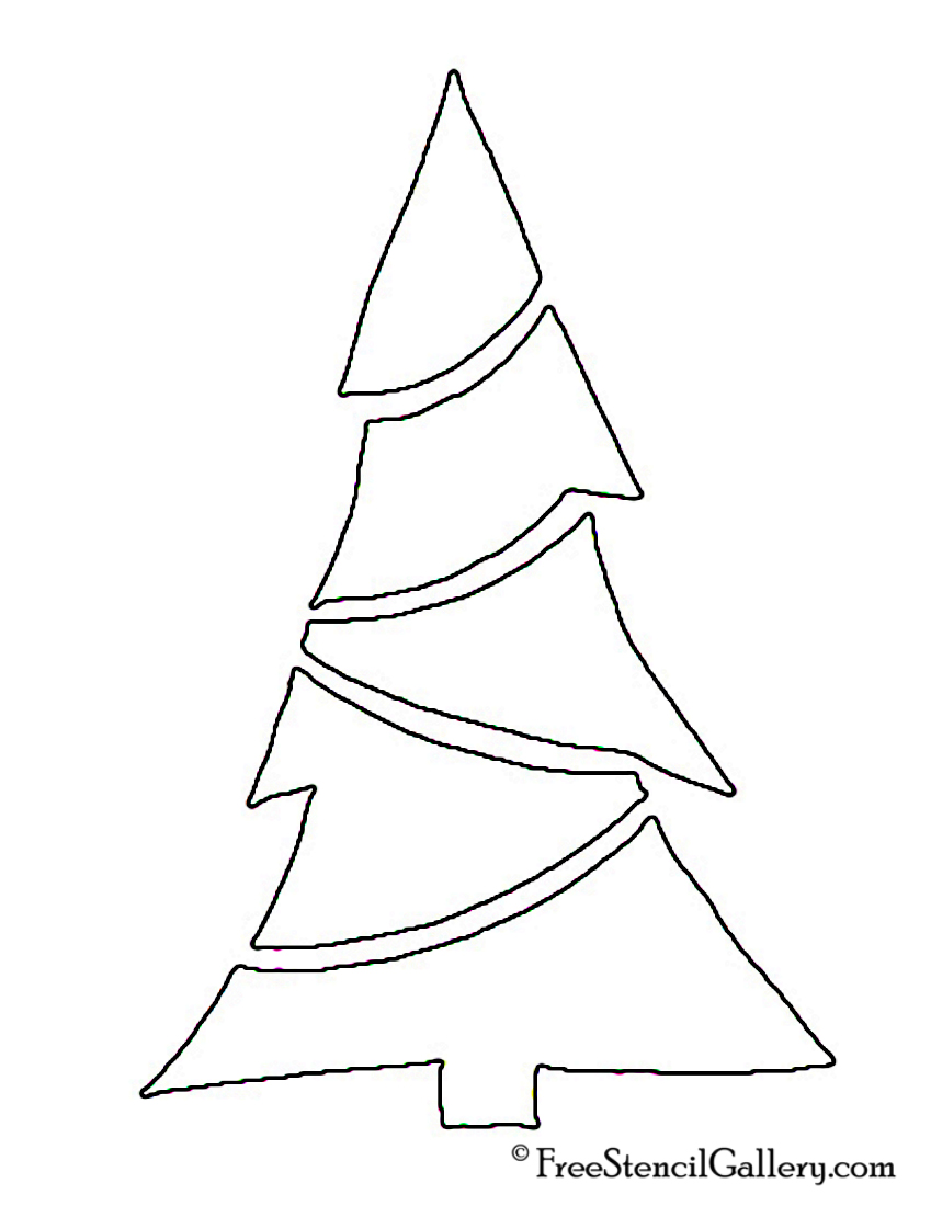 Christmas Tree Stencil 21