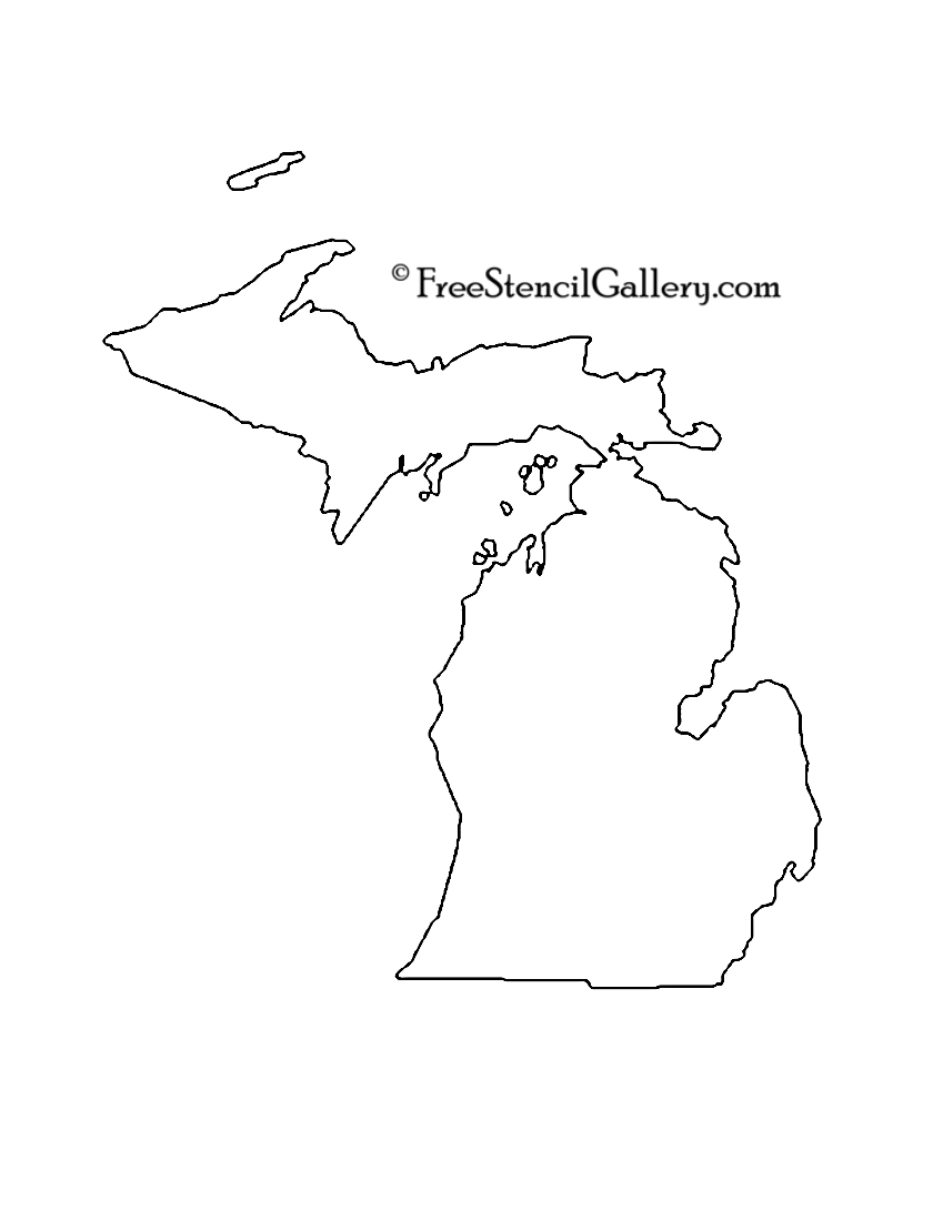 Michigan Stencil Free Stencil Gallery