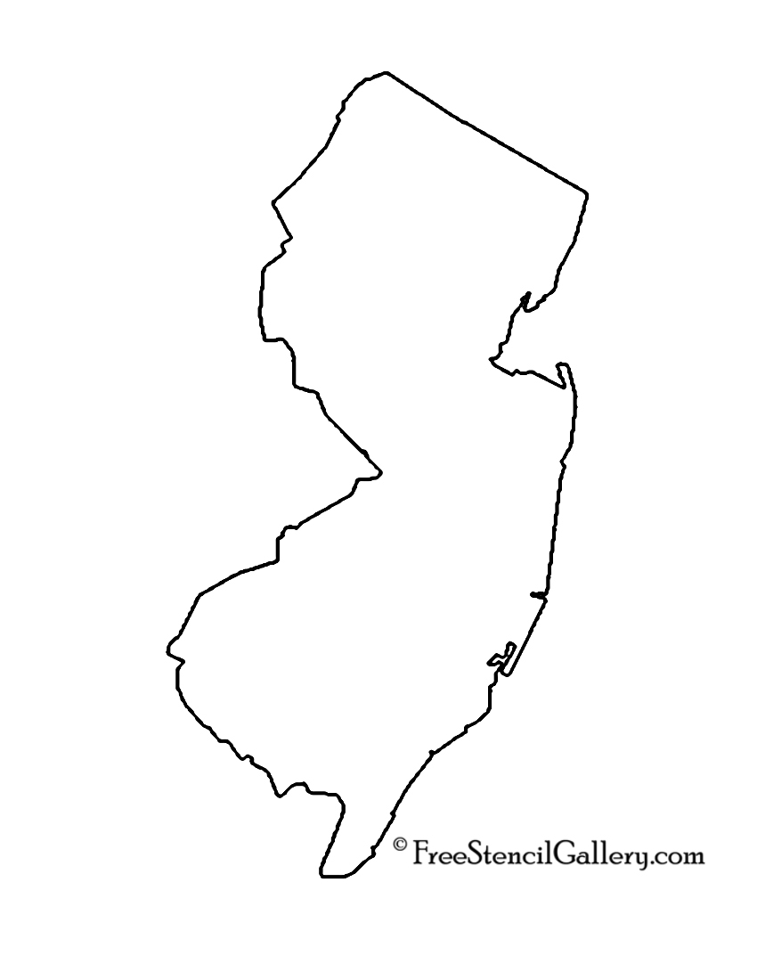 New Jersey Stencil