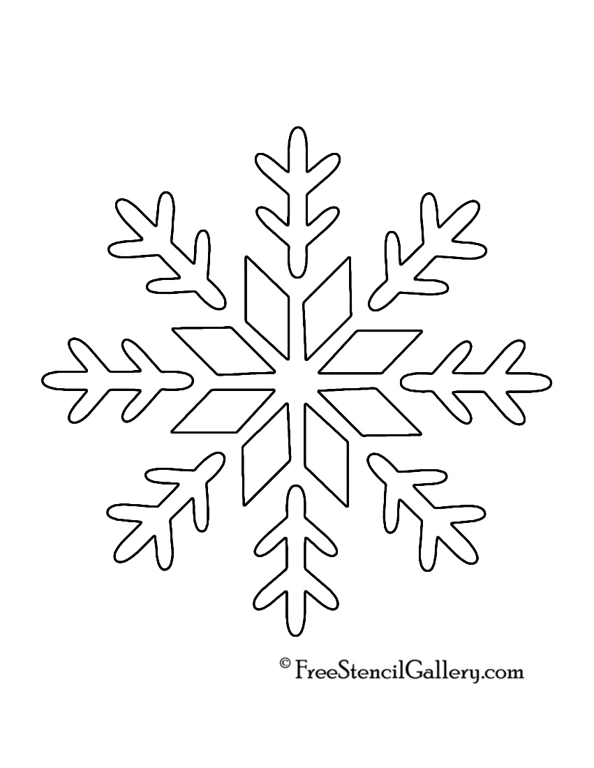 Snowflake Stencil 09 Free Stencil Gallery