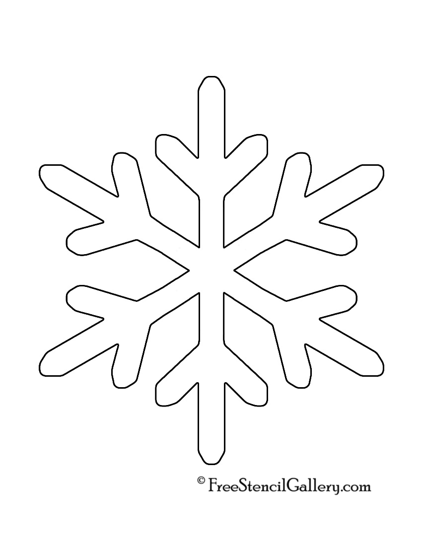Snowflake Stencil 11 Free Stencil Gallery