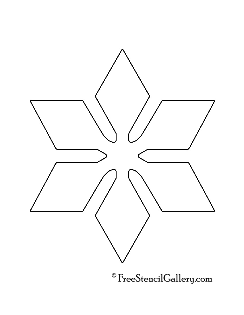 Snowflake Stencil 12 Free Stencil Gallery