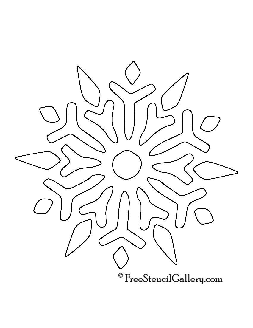 Snowflake Stencil 13