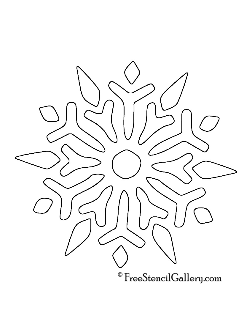 Printable Snowflakes Stencils Images
