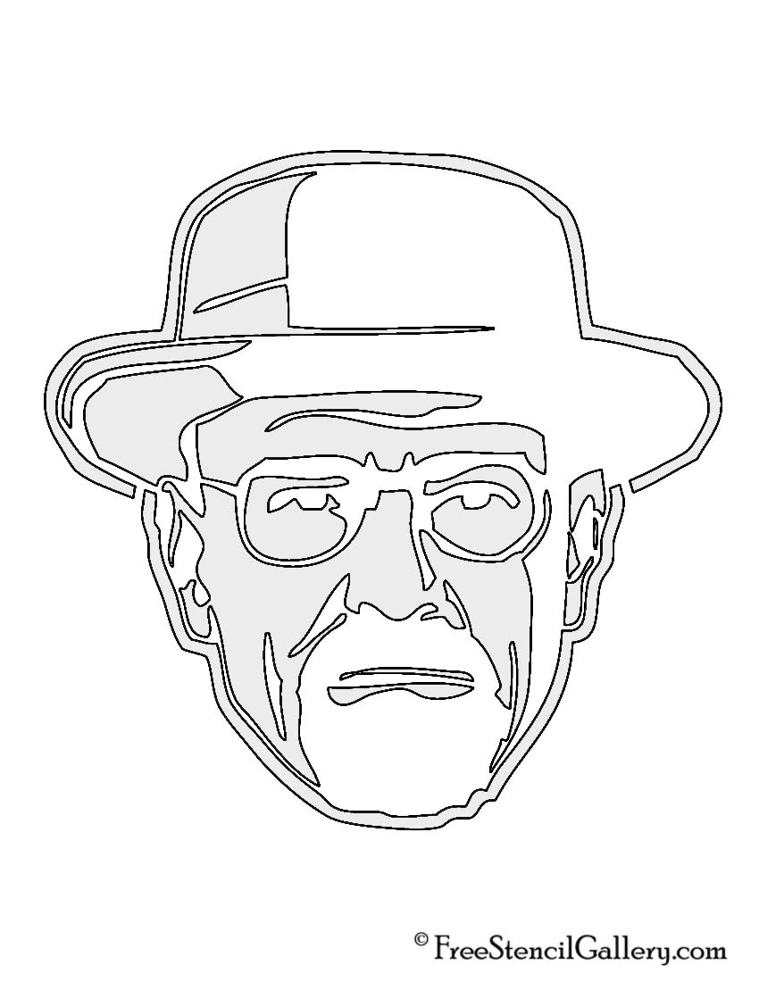 Breaking Bad Heisenberg Stencil Free Stencil Gallery Heisenberg