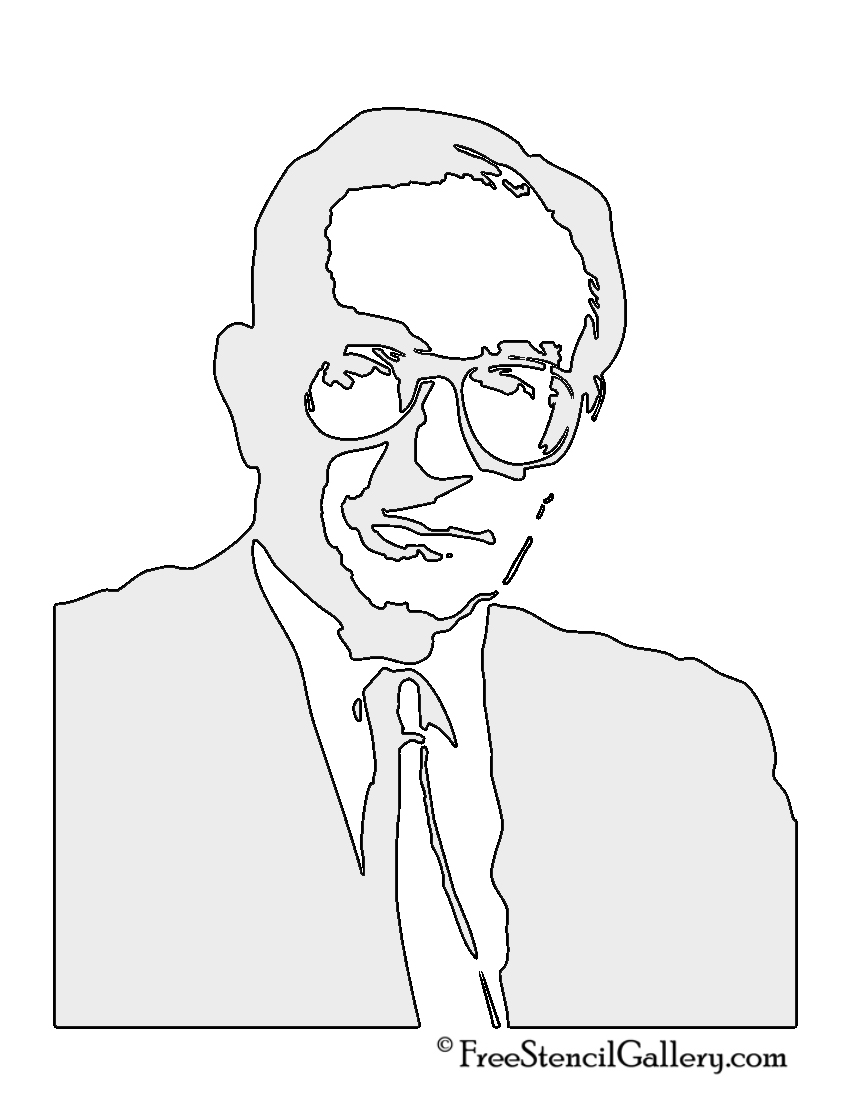 Alan Greenspan Stencil