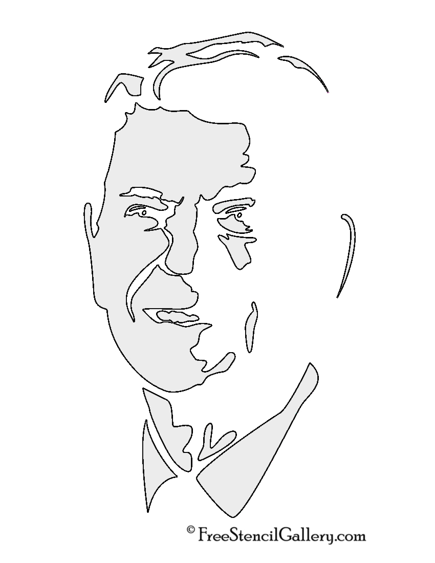 Ronald Regan Stencil