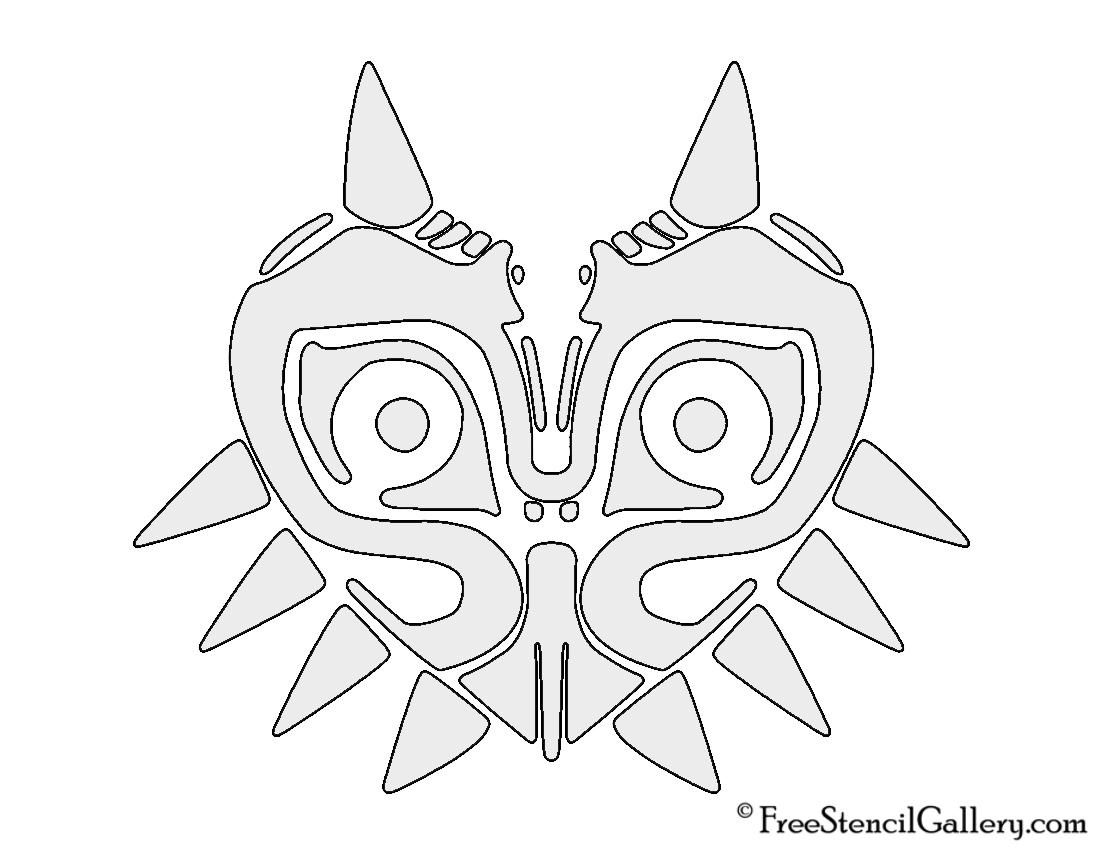 The Legend Of Zelda Majora s Mask Stencil Free Stencil Gallery