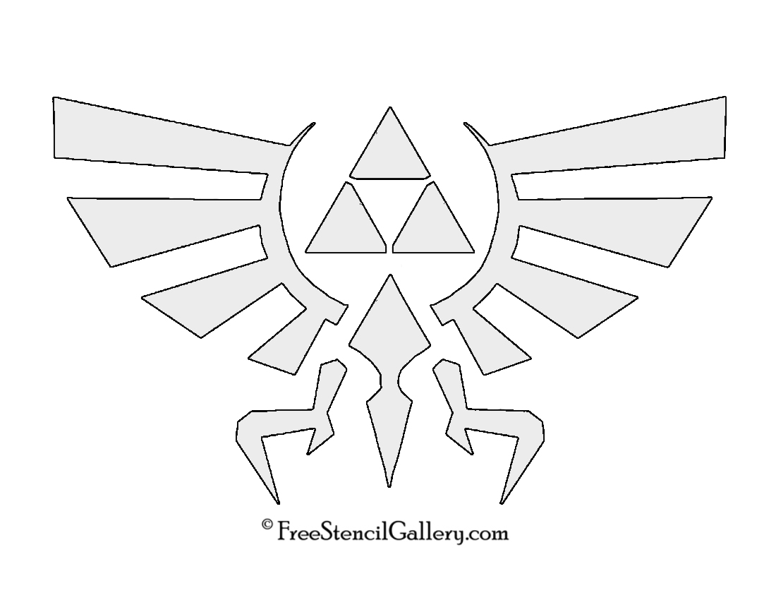The Legend of Zelda - Triforce Symbol Stencil