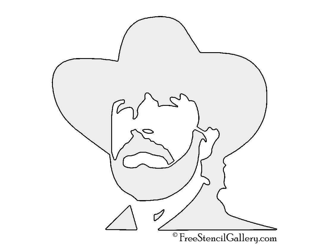 Walker Texas Ranger Stencil