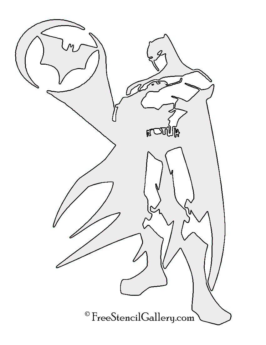 Batman Stencil 02 Free Stencil Gallery