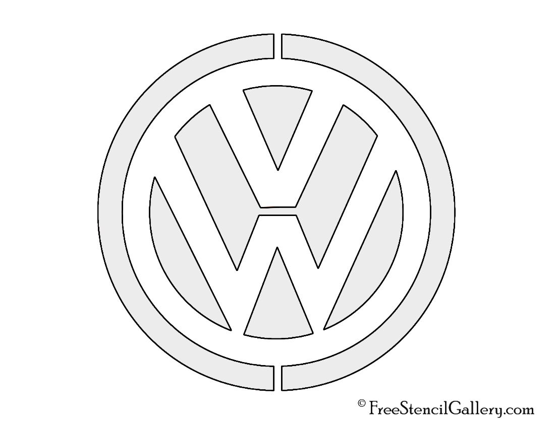 Volkswagen Logo Stencil