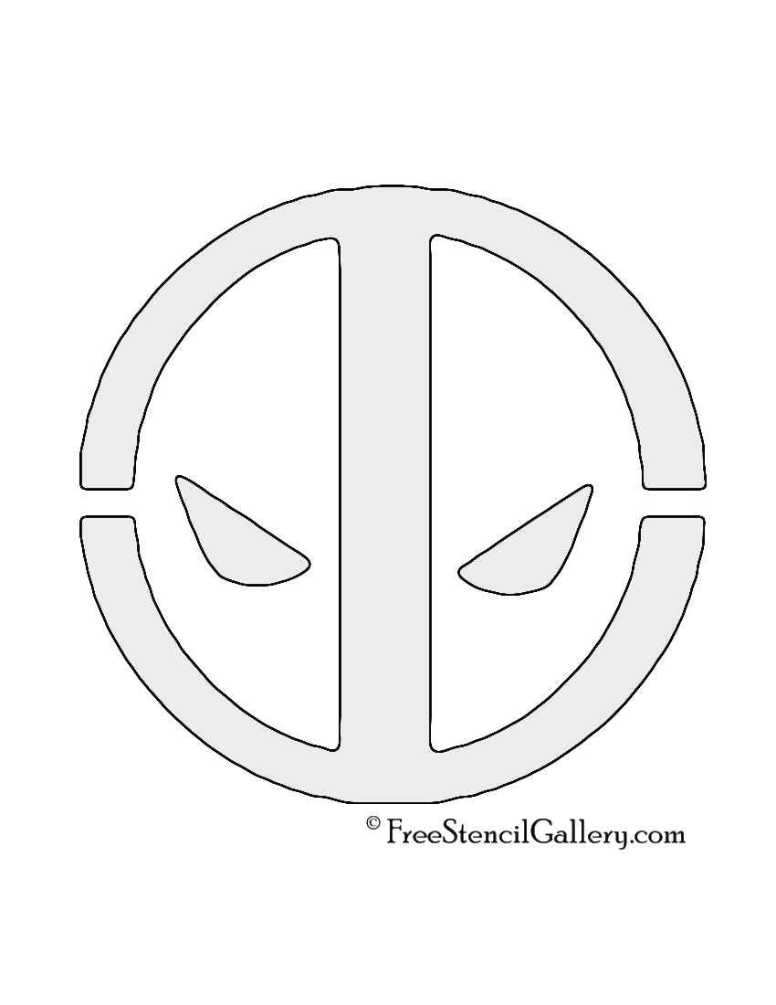 Deadpool Logo Stencil Free Stencil Gallery