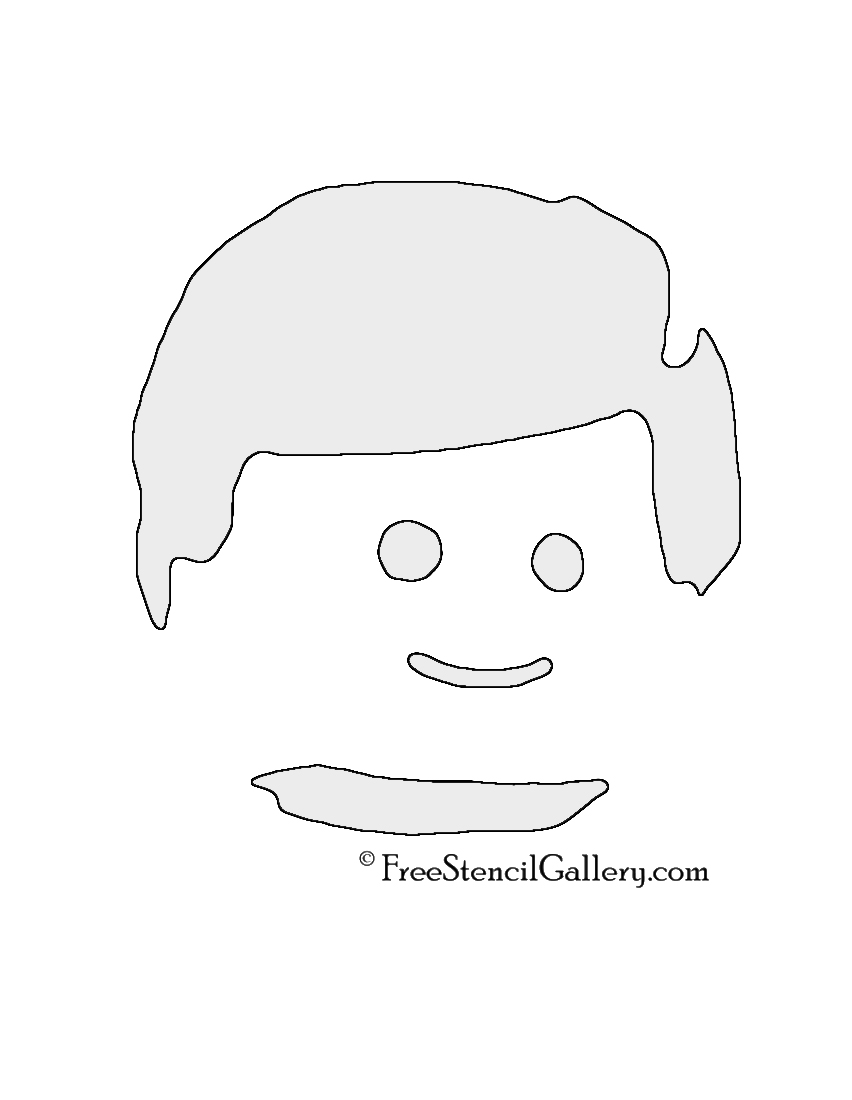 Lego Face Stencil Free Stencil Gallery