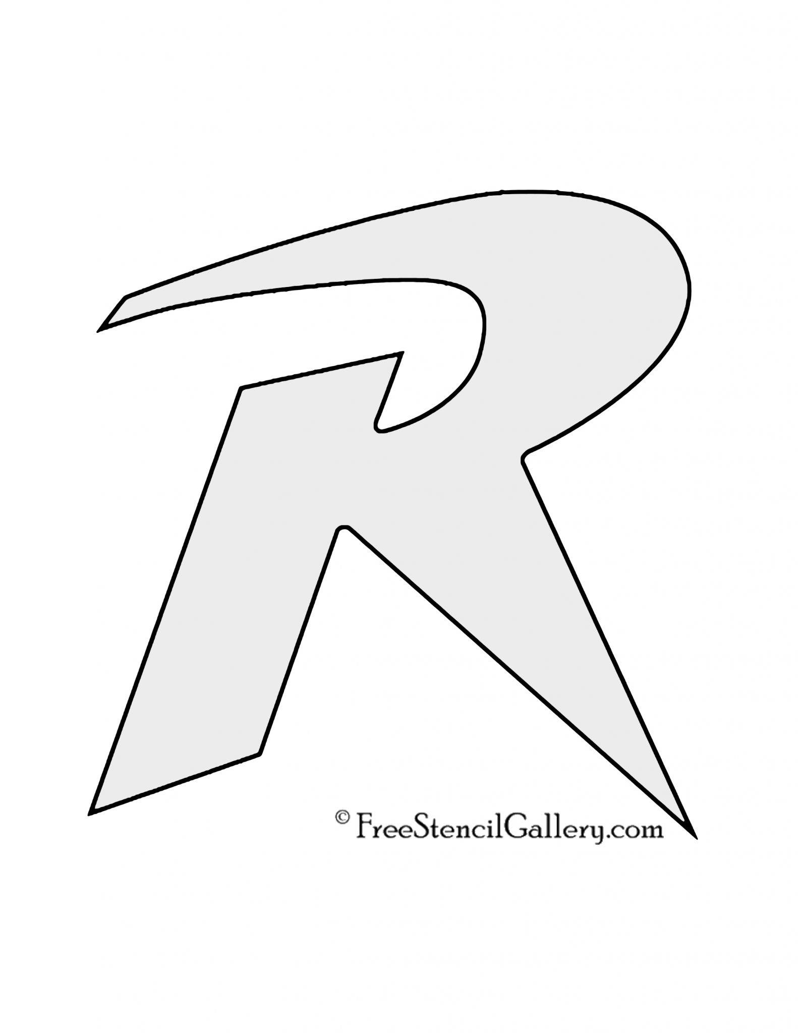 Robin Symbol Stencil