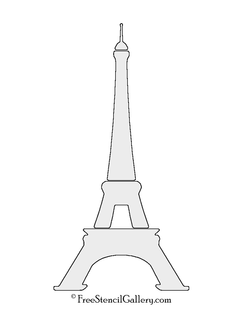 Eiffel Tower Stencil