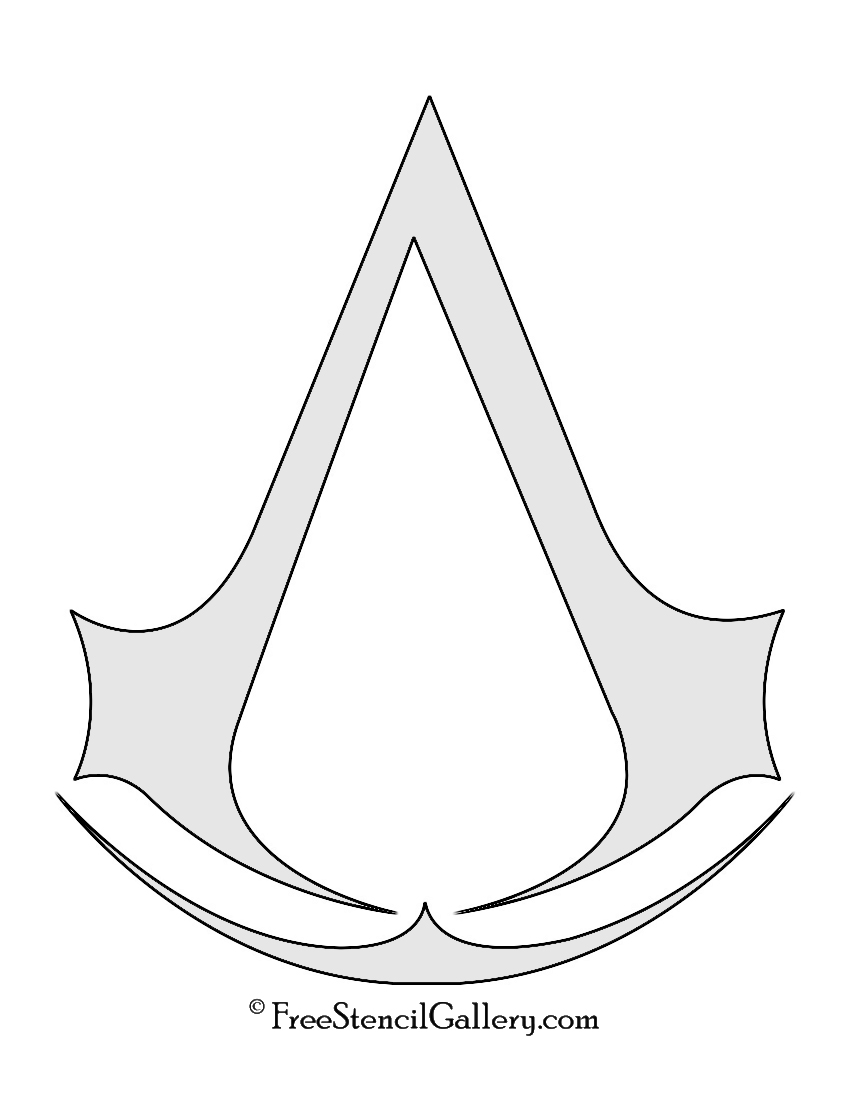 Assassin's Creed Symbol Stencil