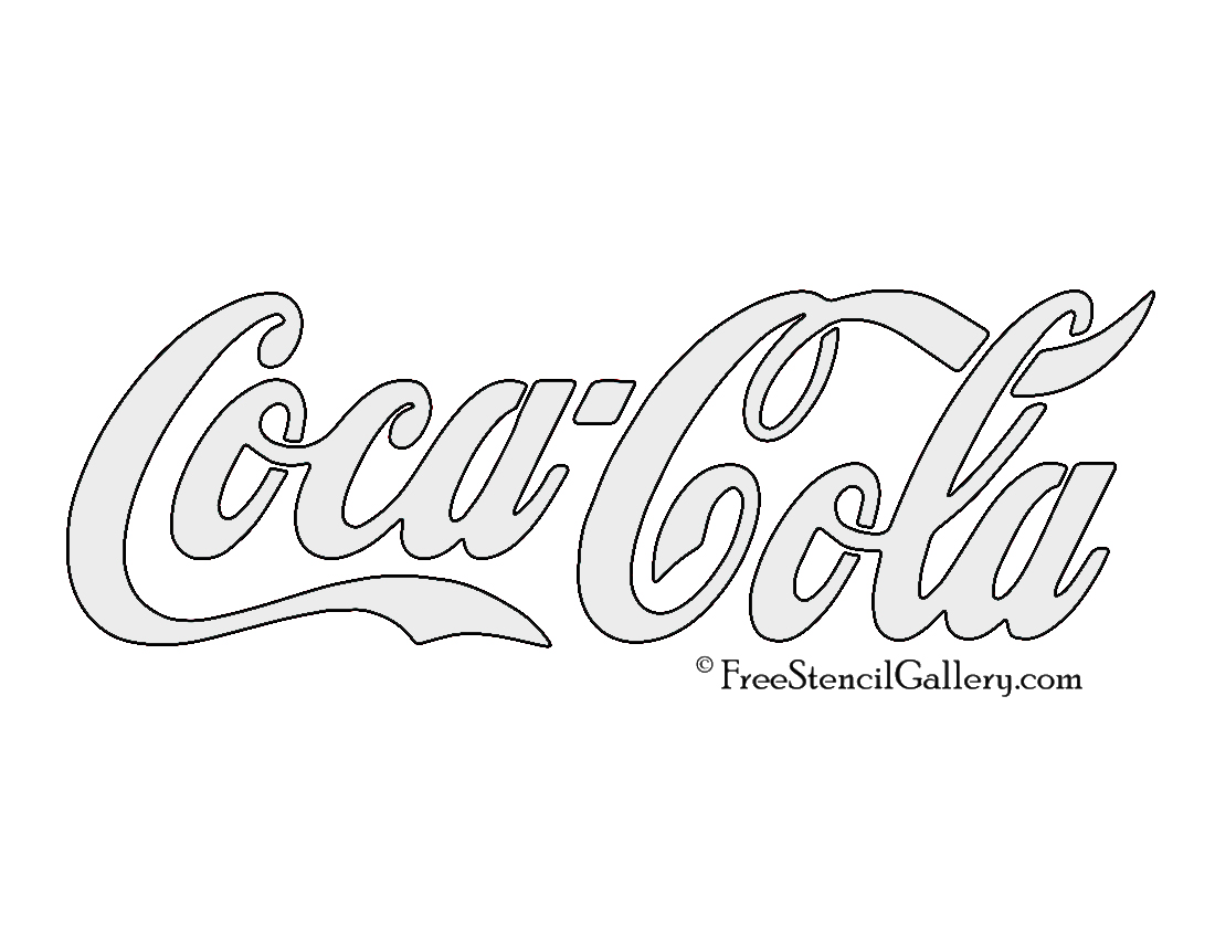 Coca Cola Logo Stencil