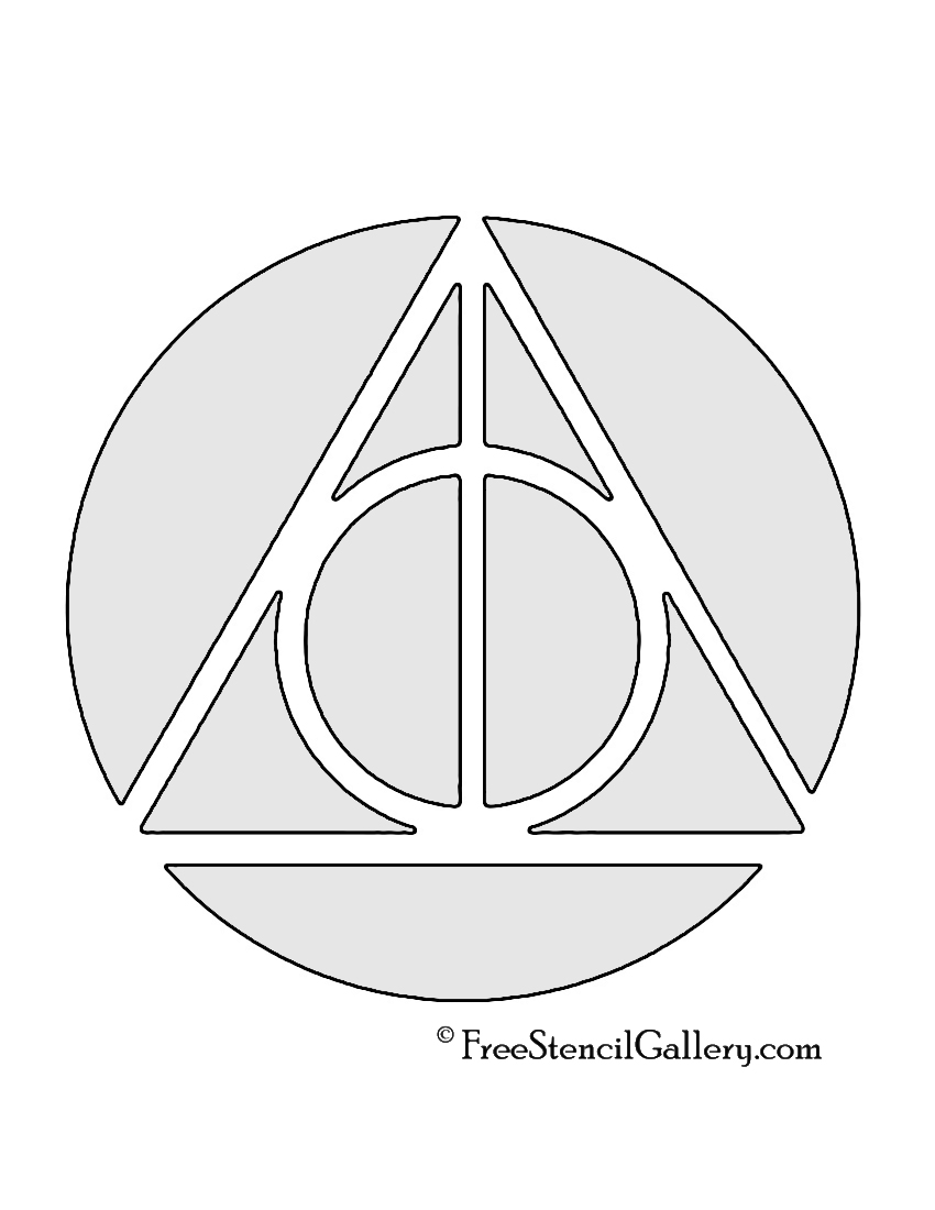 Harry Potter Deathly Hallows Symbol Free Stencil Gallery