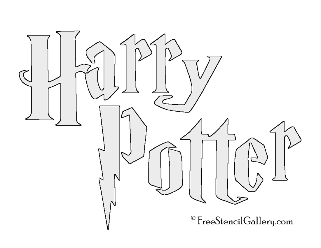 Harry Potter Title Stencil