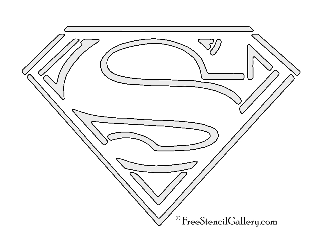Superman Symbol Stencil Free Stencil Gallery