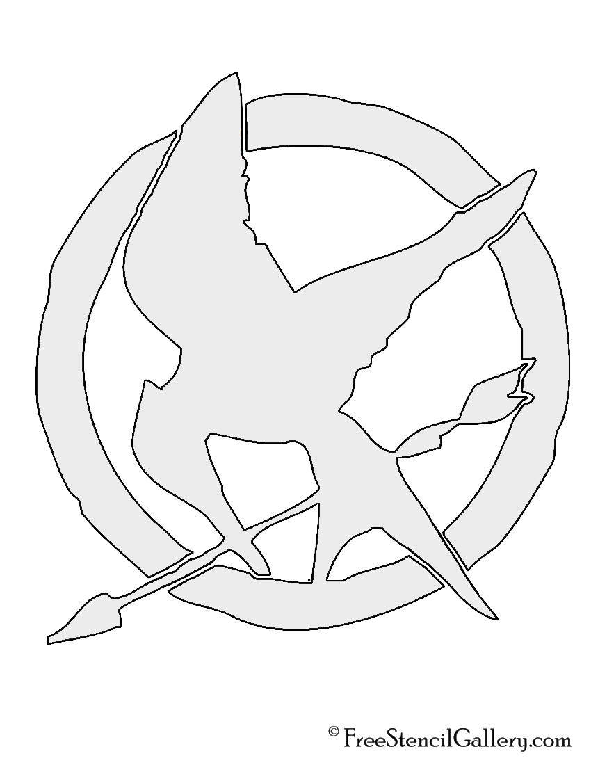 Hunger Games Symbol Stencil