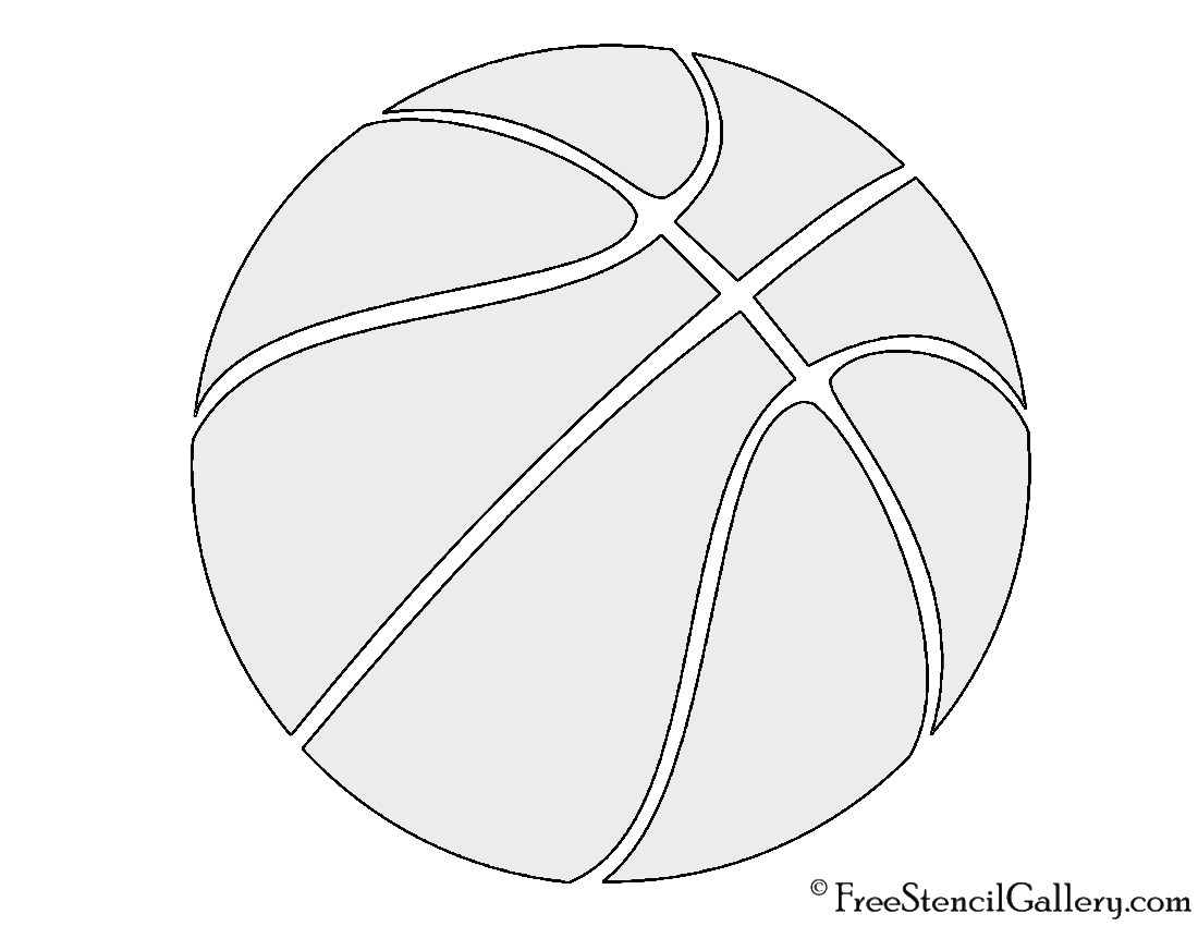 Basketball Stencil Free Stencil Gallery