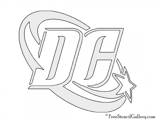 DC Comics Logo Stencil