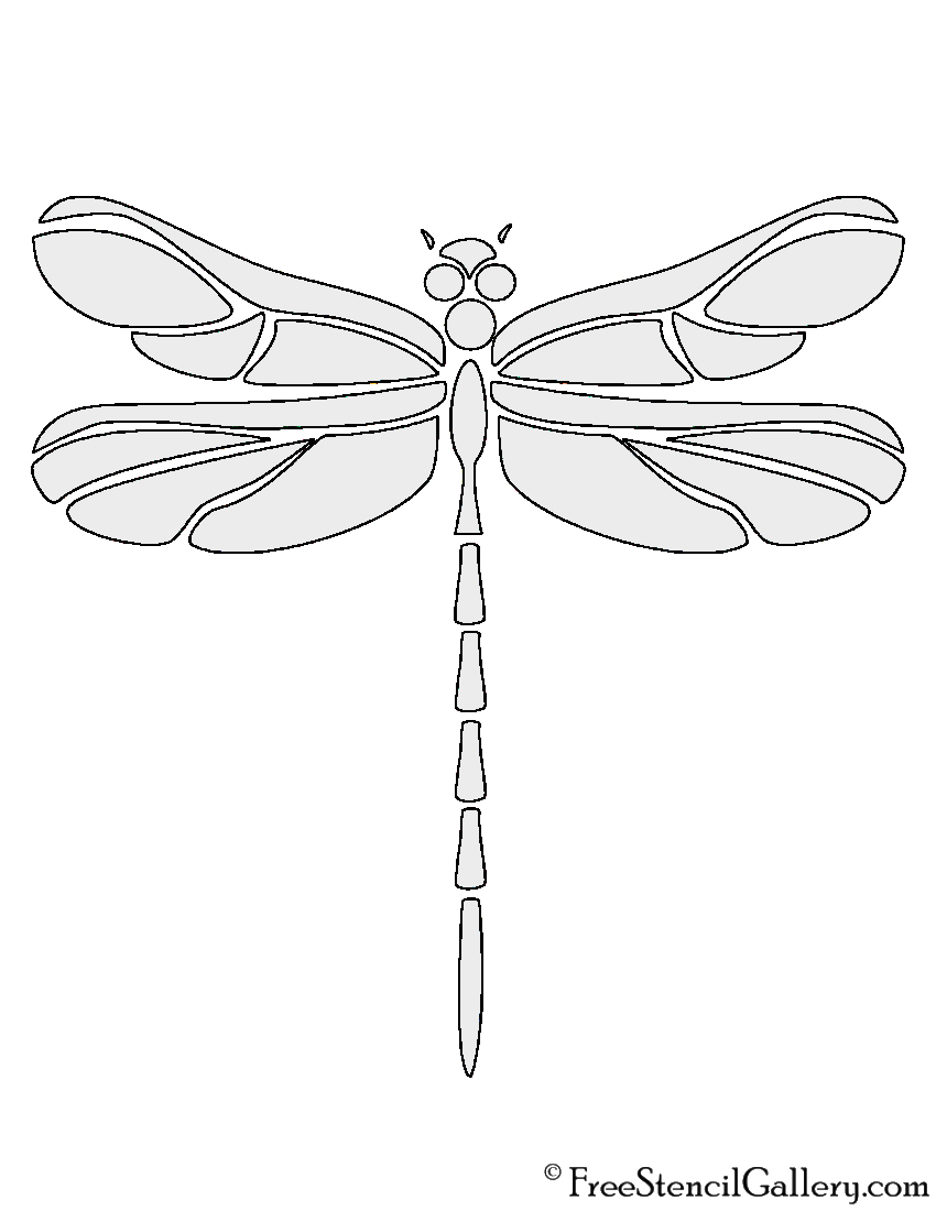 Dragonfly Stencils Free Printable Printable Templates
