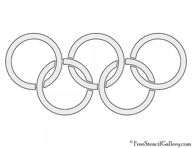 Olympic Rings Stencil