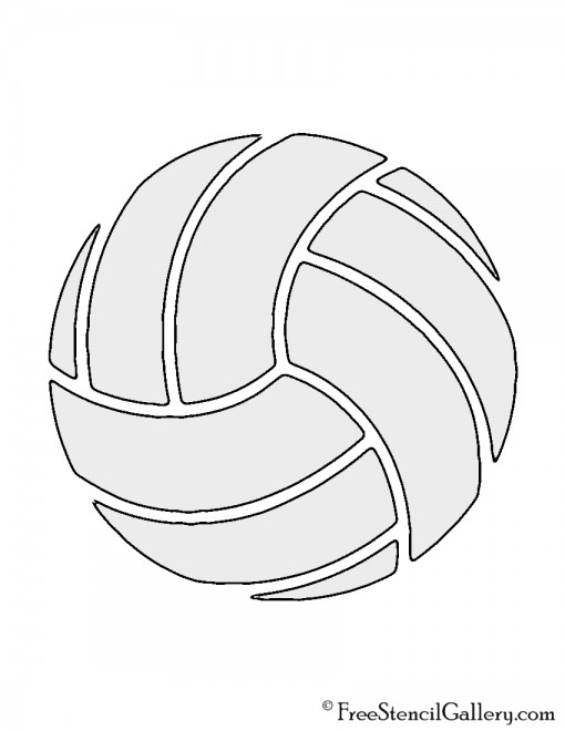 Volleyball Stencil