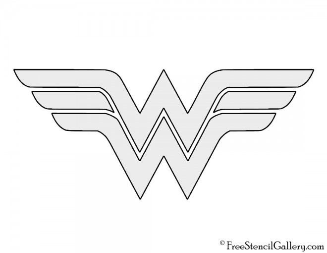 Wonder Woman Symbol Stencil Free Stencil Gallery