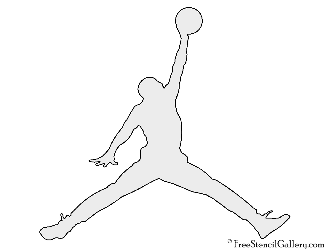 how to draw the jumpman logo