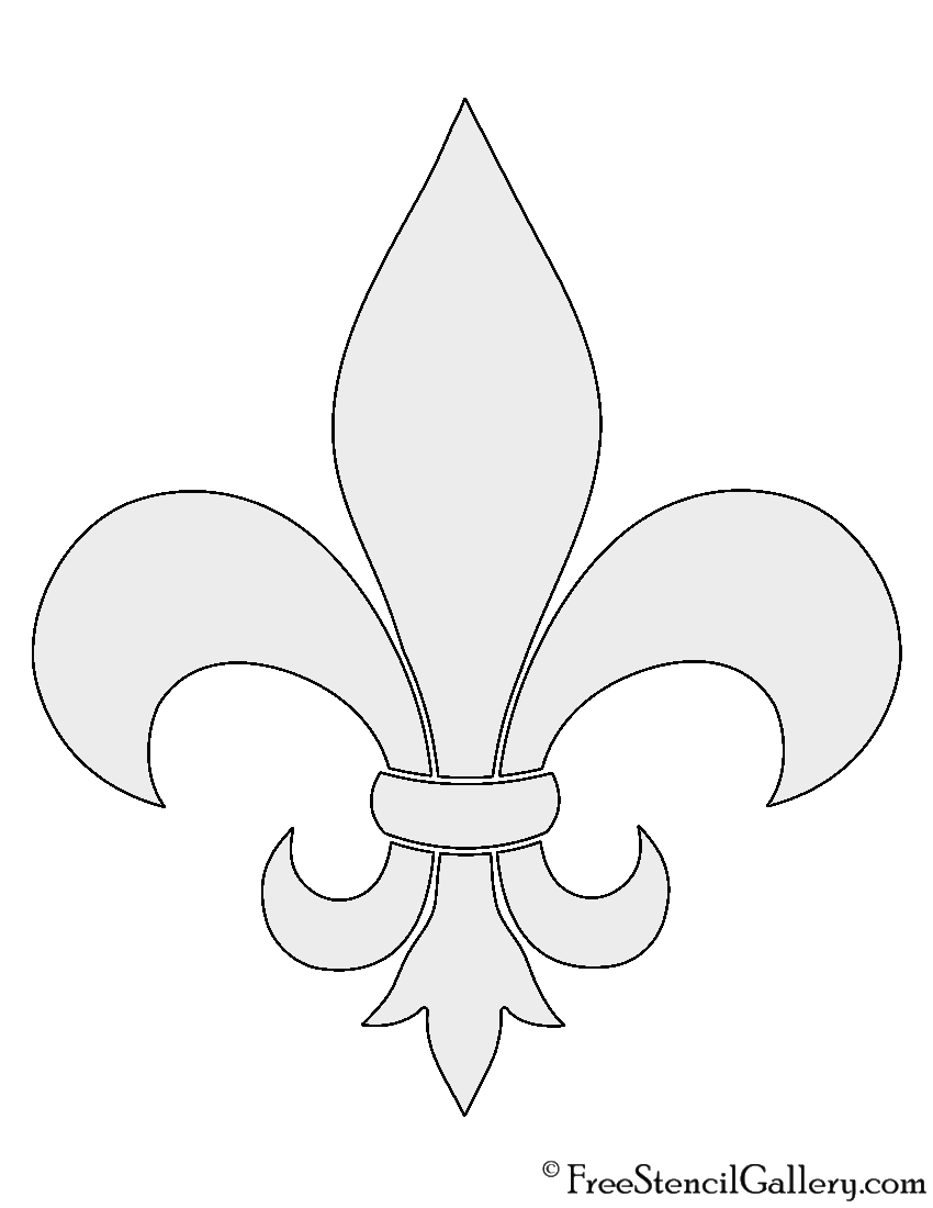 Fleur De Lis Stencil Free Stencil Gallery