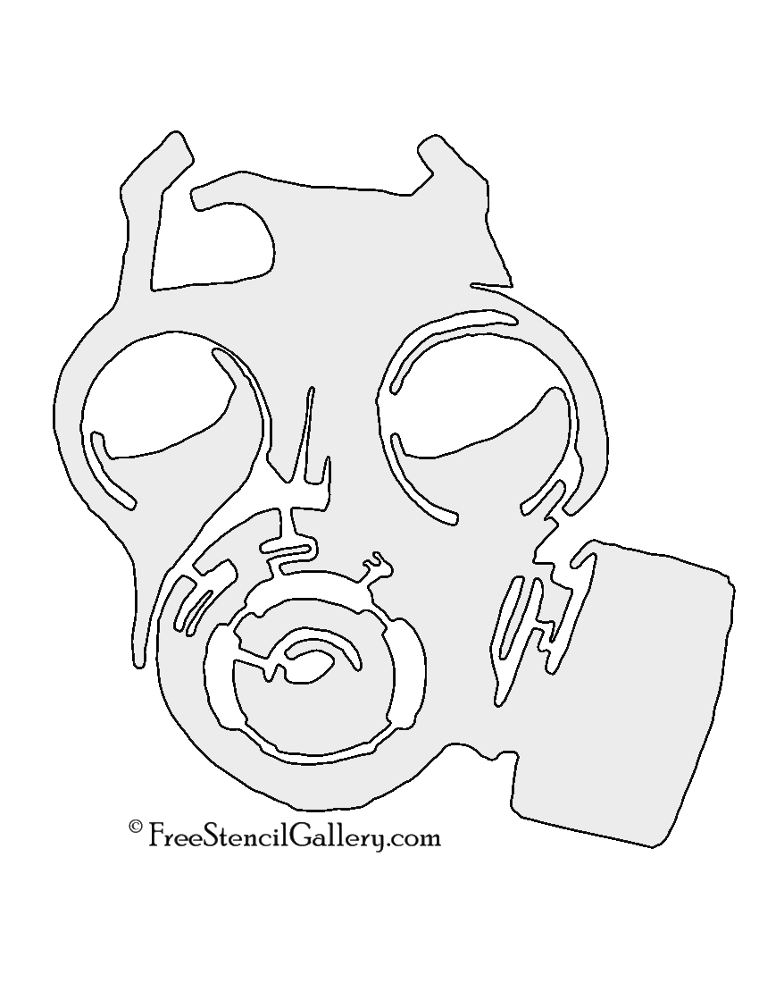 Gas Mask Stencil Free Stencil Gallery