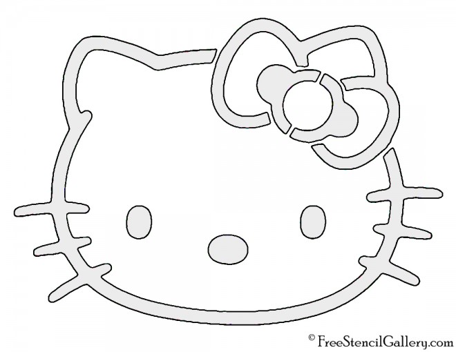 Hello Kitty Stencil