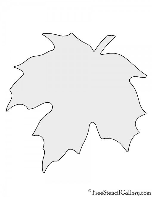 Maple Leaf Stencil