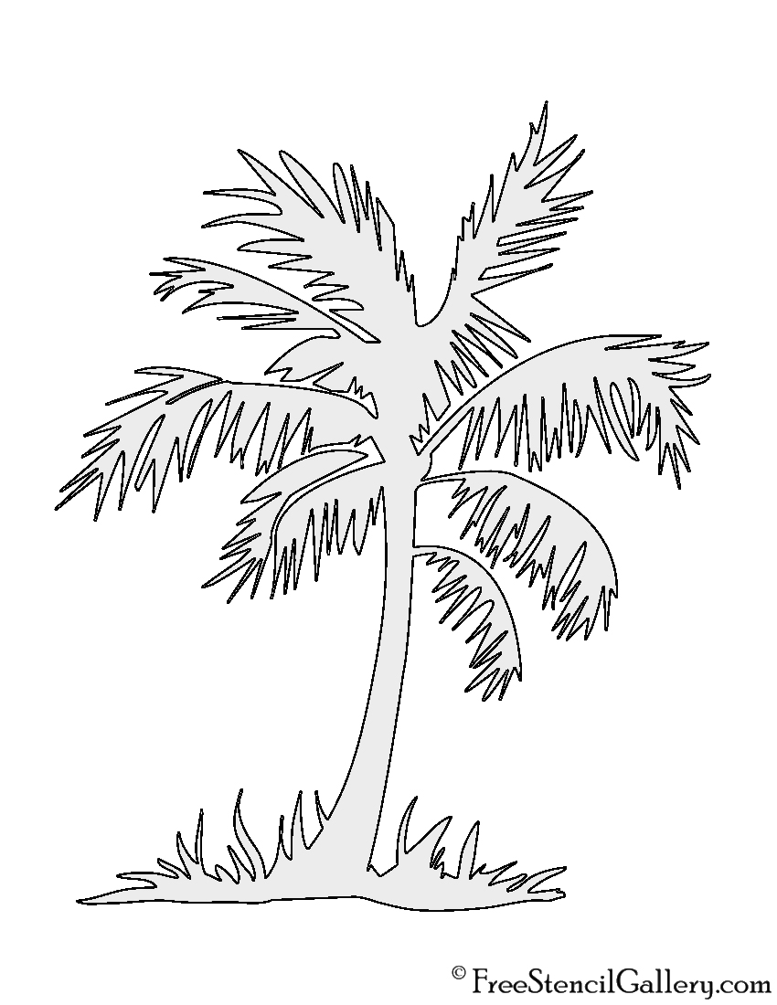 Palm Tree Stencil Free Stencil Gallery