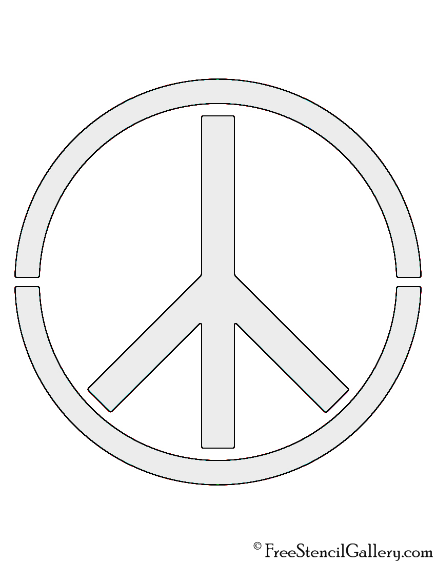 Peace Sign Stencil Free Stencil Gallery Peace Sign Stencil Free Stencil Gallery