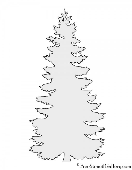 Pine Tree Stencil