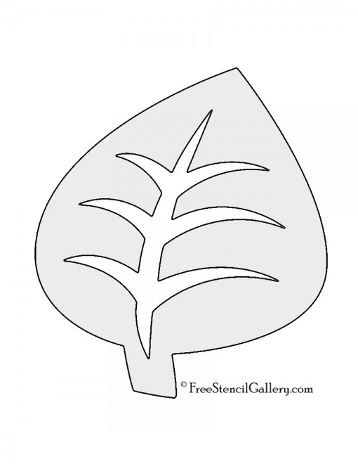 Pokemon - Grass Type Symbol Stencil