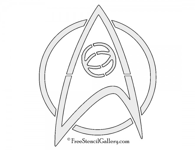 Star Trek - Science Insignia Stencil