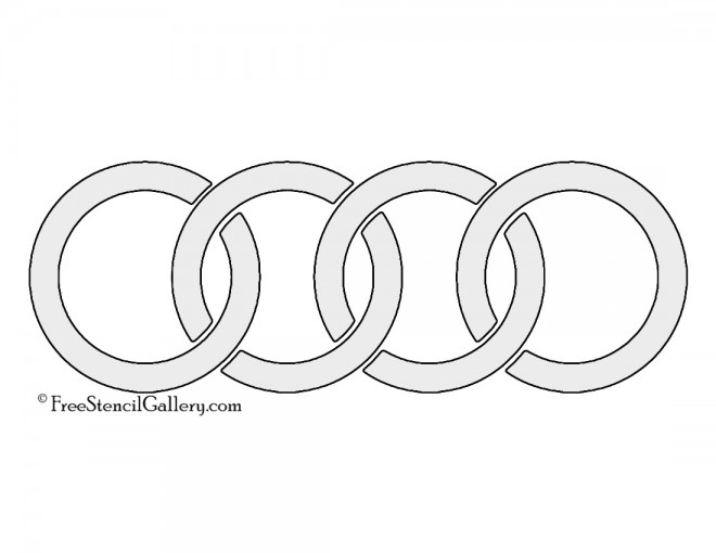Audi Logo Stencil