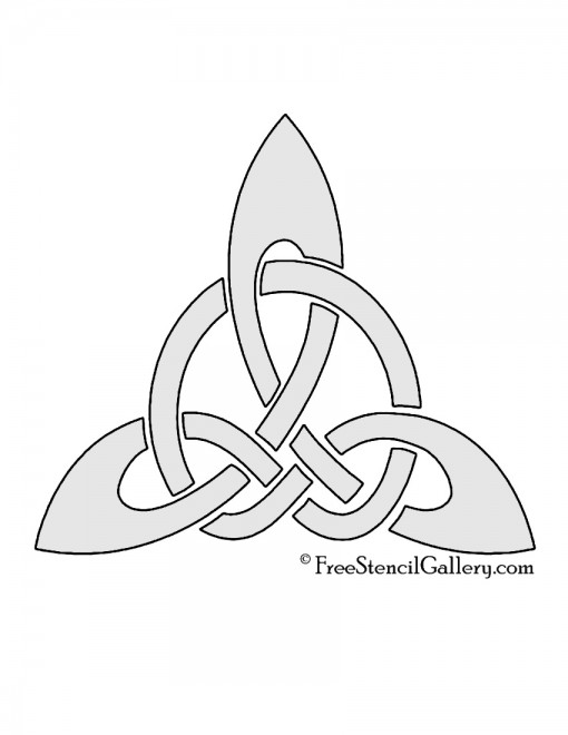 Celtic Knot - Triangle Stencil