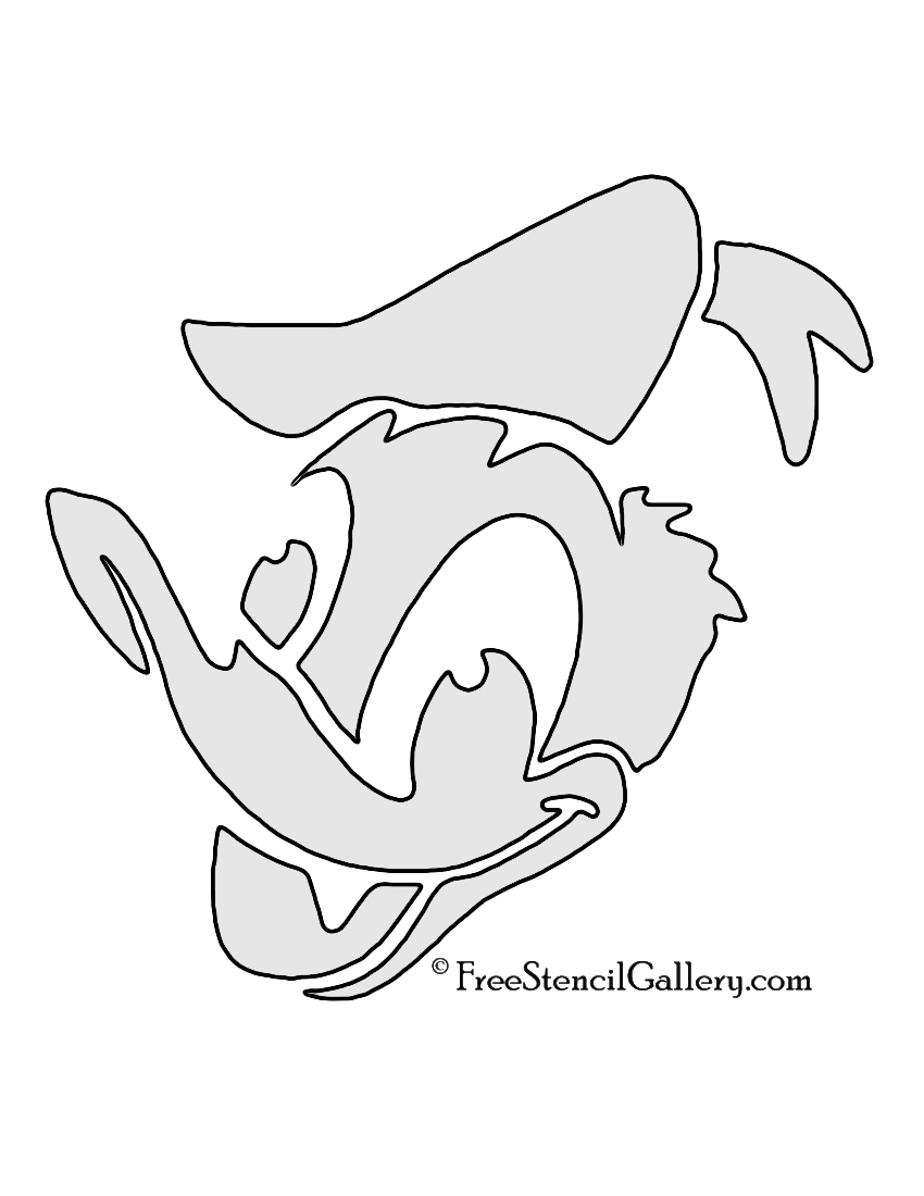 Donald Duck Stencil Free Stencil Gallery
