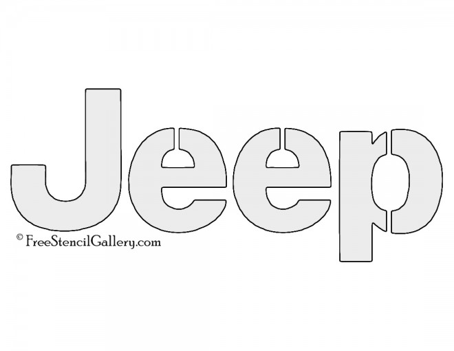 Jeep Logo Stencil