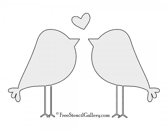 Love Birds Stencil Free Stencil Gallery