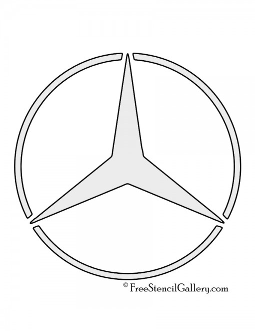 Mercedes Benz Logo Stencil